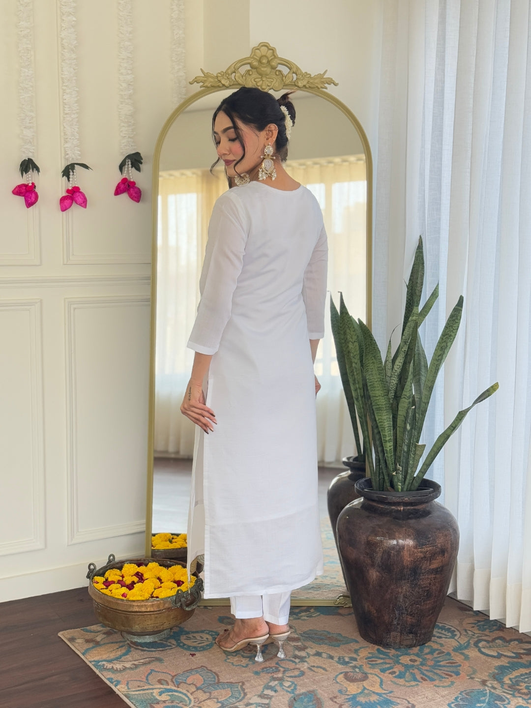SHIVANGI Chanderi Jaquard Kurti Set