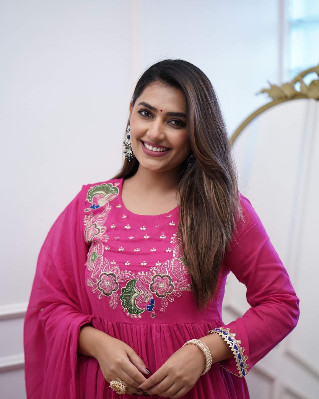 Morlo BSY Chinon Chanderi Kurti Set