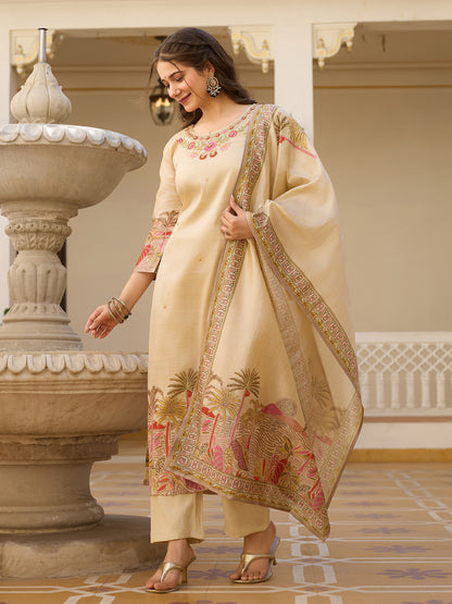 Assam Silk Festive Kurti Set