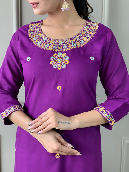 NISHA Rayon Organza Kurti Set