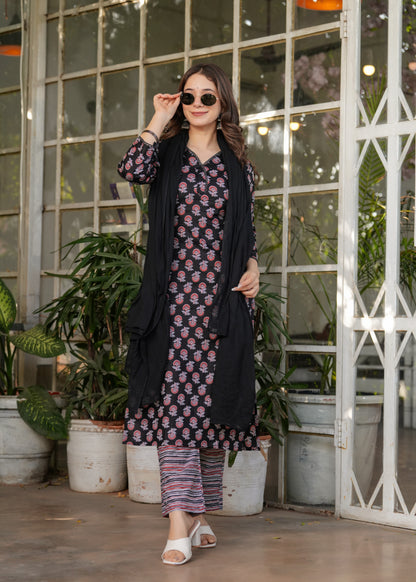 Cotton Silk Kota Festive Kurti Set