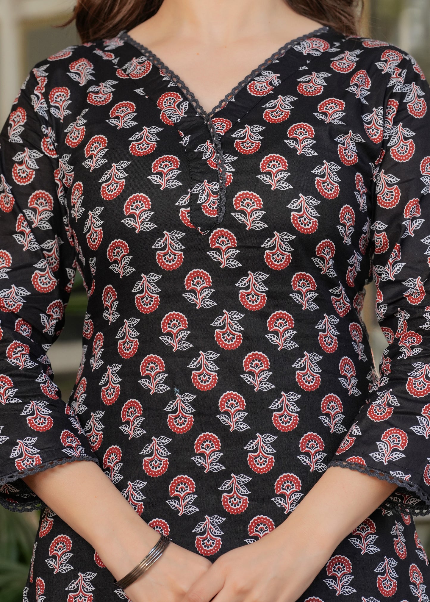 Cotton Silk Kota Festive Kurti Set