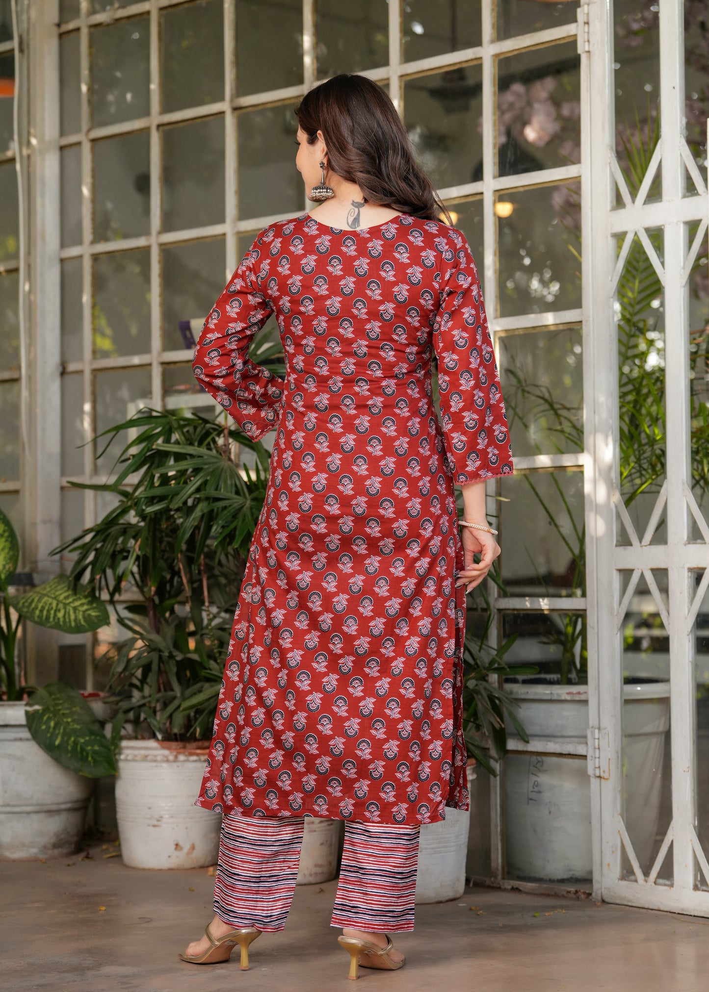 Cotton Silk Kota Festive Kurti Set