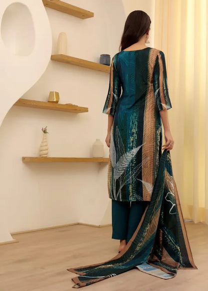 Aaliya Viscose Rayon Chanderi Kurti Set