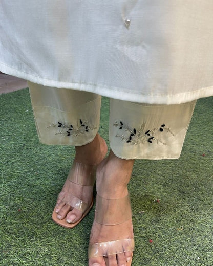 RESHMA Viscose Blend Reyon Nylon Taby Organza Kurti Set