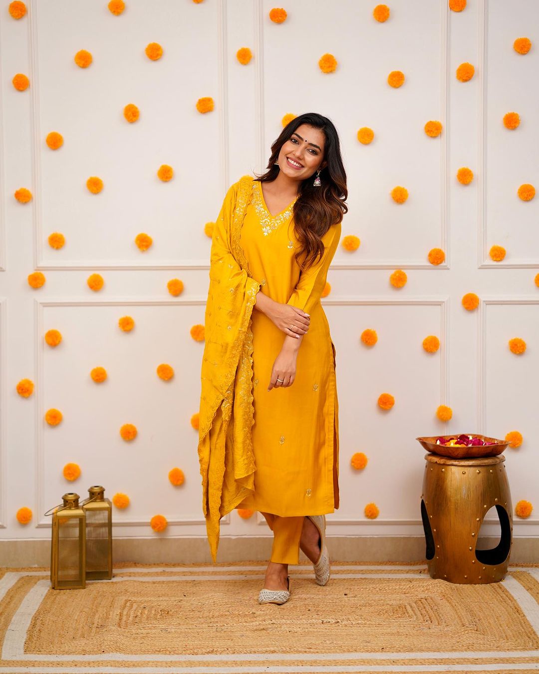 ZARNA Viscose Chanderi Chanderi Kurti Set