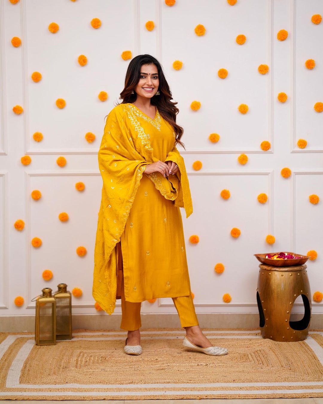 ZARNA Viscose Chanderi Chanderi Kurti Set