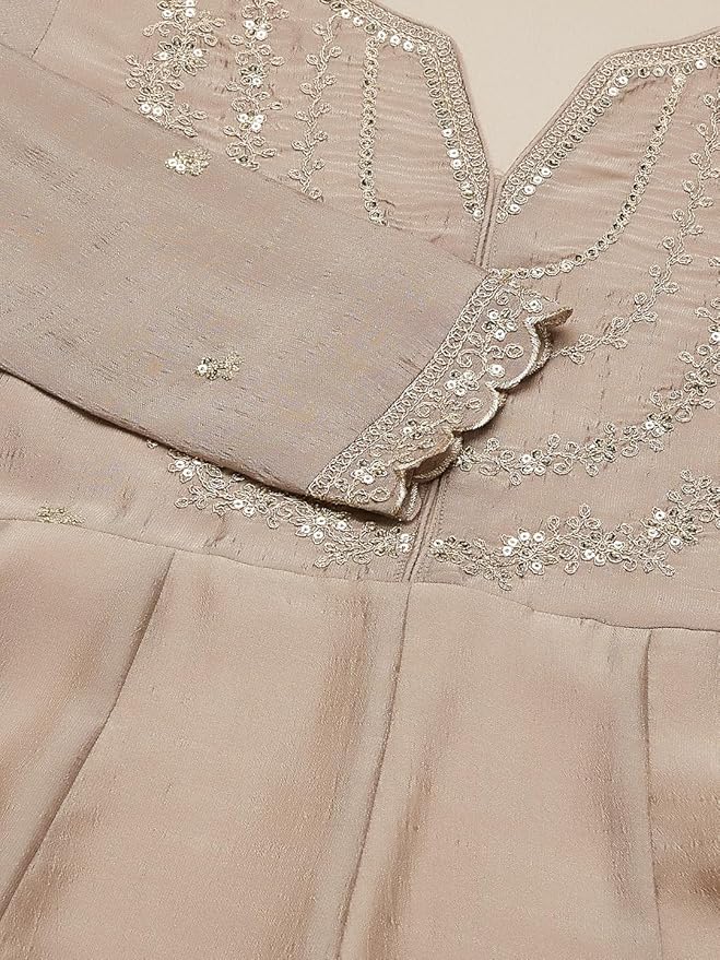 MUSKAN Vichitra Silk Vichitra Kurti Set