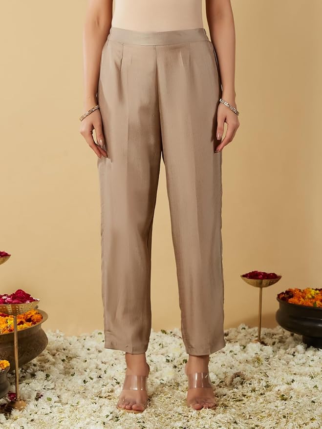 MUSKAN Vichitra Silk Vichitra Kurti Set