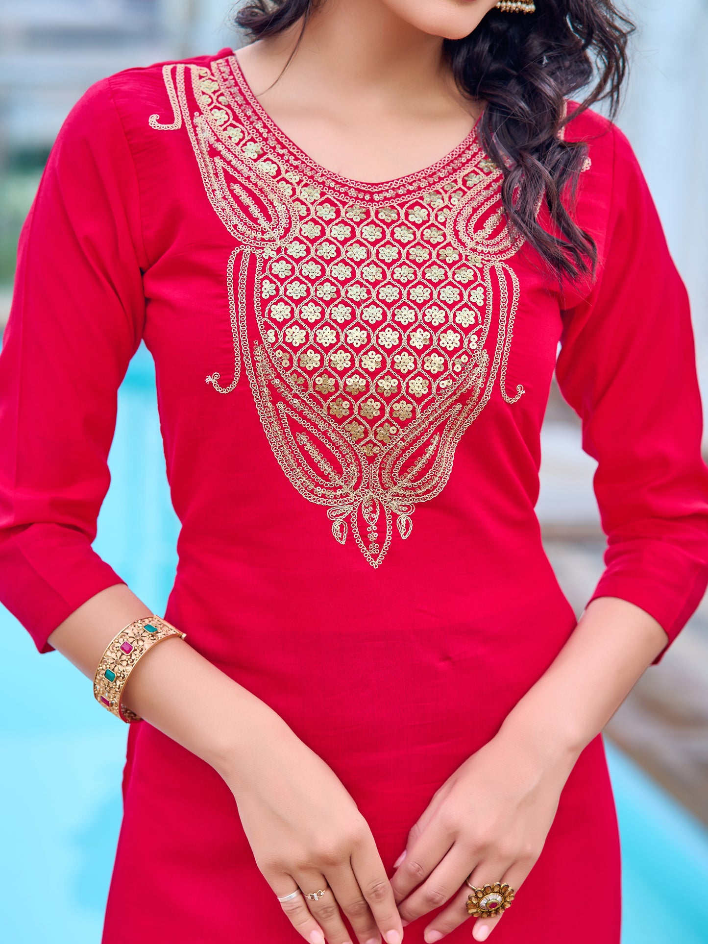 Designer Kurti Set