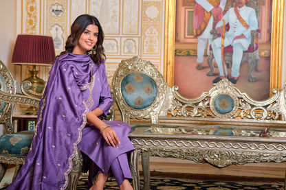 Lavender Designer Kurti Set