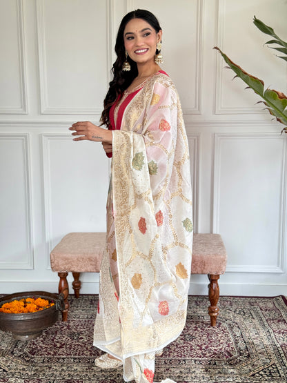 Gajri Designer Kurti Set