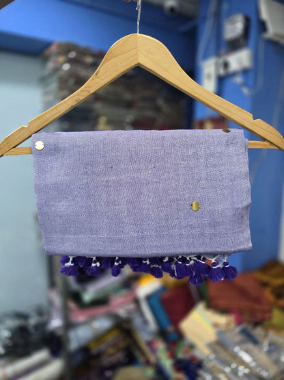 Divya Khadi Cotton Handloom Saree with Mirror Work and Embroidery Designer Blouse