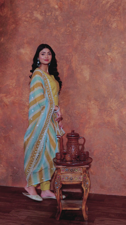 Pratiksha Viscose Rayon Slik Taby Slik Kurti Set